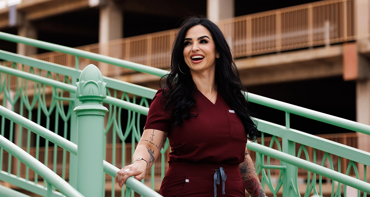 Vanessa Arvizu in scrub